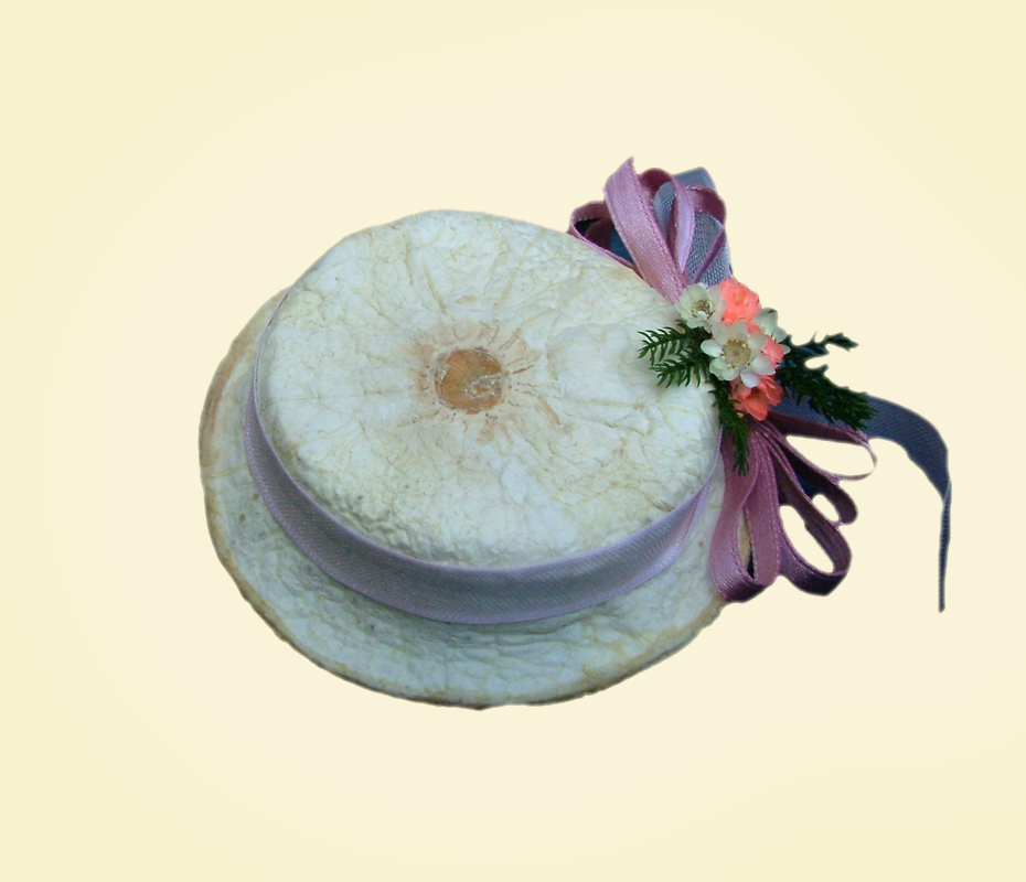Cappellino in buccia di bergamotto