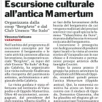 articoli giornali bergArte gazzetta del sud del 25/05/2016