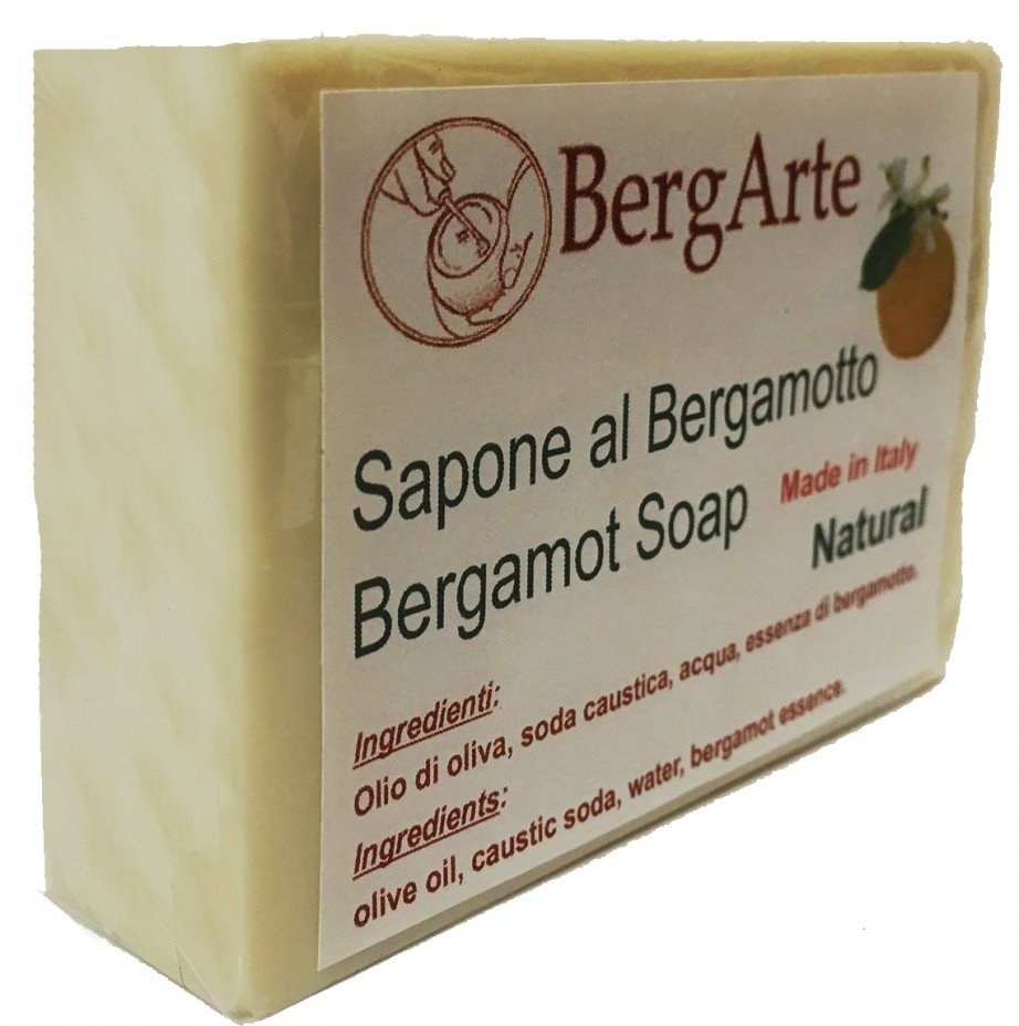 Sapone naturale artigianale con olio di oliva  e bergamotto